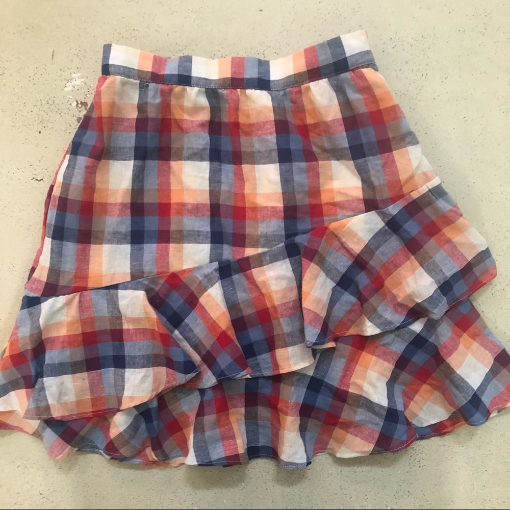 ModCloth Plaid Ruffle Mini Skirt - Picture 4 of 12